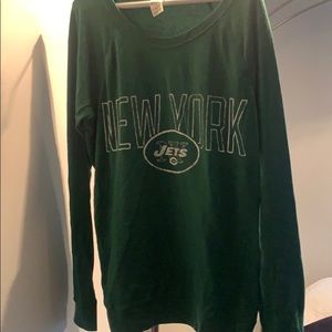 Ny jets soft crew neck sweatshirt